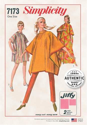 Simplicity 7173 1960 poncho - 7173, 1960's