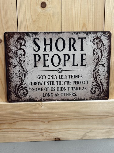 Humorous metal wall sign 30cm - metal,