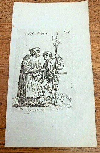 Original 1750 small - original, woodcut