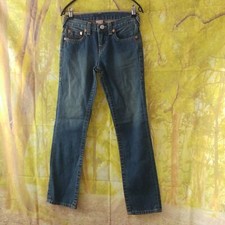 True Religion Herbie blue 100% cotton Denim Jeans. UK boy's age 10. W26 L28