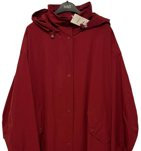 Ladies coat parka red - coat,
