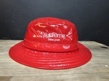 Supreme Red Nylon Crusher Hat