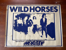 WILD HORSES Rare Original Tour Poster Thin Lizzy Brian Robertson