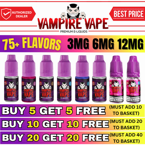 Vampire vape liquid 10ml - e,