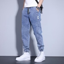 New Mens Cuffed Jogger Jeans