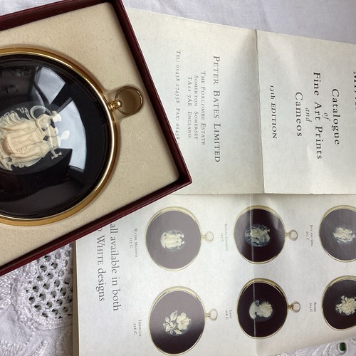 Vintage cameo miniature water - cameo,