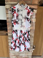 Ladies Beautiful myleene Klass Multi Coloured Dress With Beautiful Lace Details.