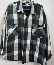 Flannel Vintage padded Shirt Field And Steam  Check Green/cream XL