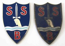 SBS Cap Badge Special Boat Section Service WW2 1st Metal Version SAS Army WWII