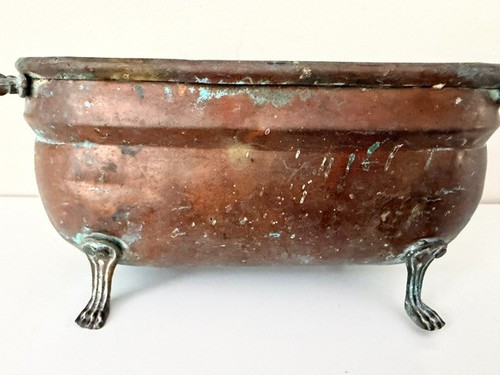 Antique french copper - copper, planter