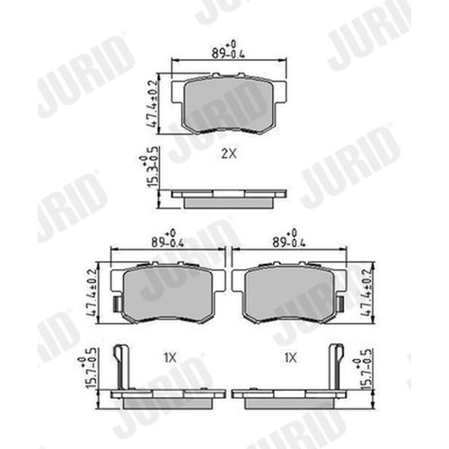 Jurid 573375j brake - 573375j,