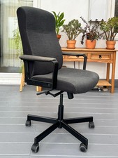 IKEA - SWIVEL OFFICE CHAIR - MALKOLM - DARK GREY - EXCELLENT CONDITION