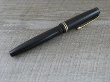 Vintage Parker Victory Black & Gold Trim Body Fountain Pen (no nib parts)