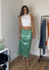 Zara Gorgeous Green Sequined