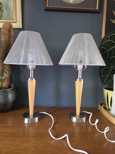 Pair Beech Wood Chrome Art
