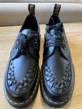 Dr Martens Sidney Ramsey Black Leather Creeper Chunky Quad Shoes Size Uk 5 Eu 38
