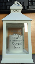 Decorative Memorial Lantern Grave Ornament Enclosing Fancy Candle - Bereavement