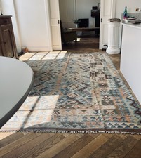 Stunning Large New Afghan Kilim Rug 10ft X 6ft 8” Handwoven Wool