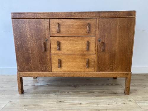 Vintage 1930s art deco oak - 1930s,