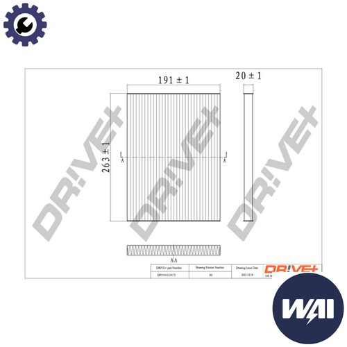 Filter cabin air - filter,