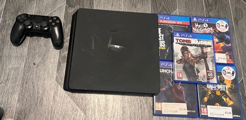Sony playstation slim black - playstation,