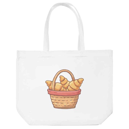 Basket croissants tote - croissants',