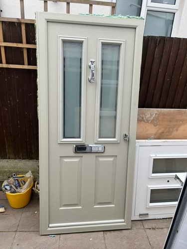 Composite door white upvc - door,
