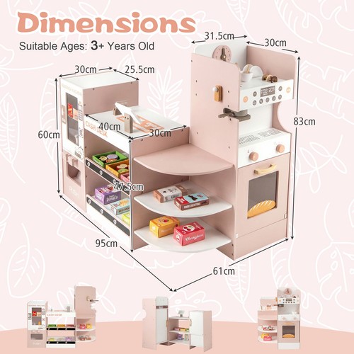 Wooden pretend play - wooden, kitchen