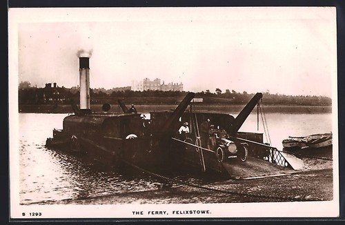 Postcard felixstowe the ferry - postcard, felixstowe,