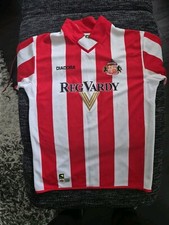 Rare SUNDERLAND 2005 REG VARDY Vintage LONSDALE Home Shirt (JXL) 13/14 Y Jersey 