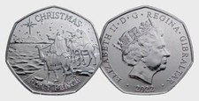 2022 Gibraltar Christmas 50p