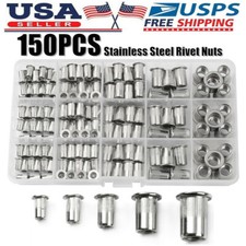 150Pcs Rivet Nuts Stainless