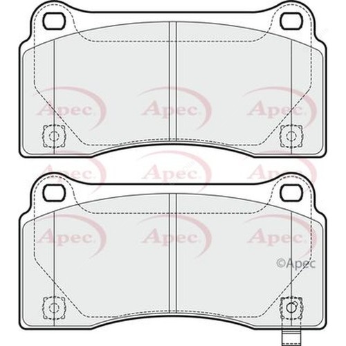 Apec pad1746 brake pad - brake,