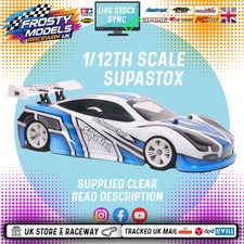 GT12 Supastox Body - Ascari KZ-1R - Clear Lexan - Fits 1/12 Car 205mm Wheelbase