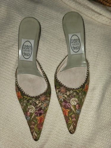 Emma hope embroidered mule - hope,