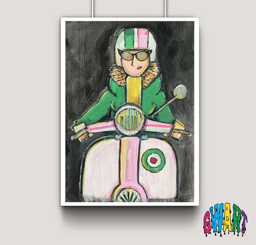 Vespa lambretta scooter - lambretta,