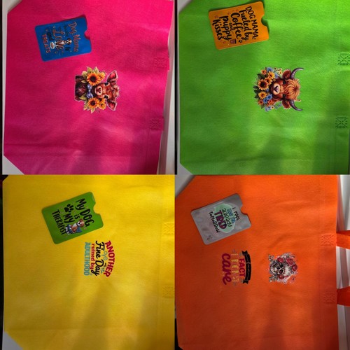 Reusable bags highland cow - reusable,