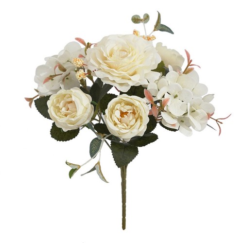 Silk peony floral arrangement - silk,