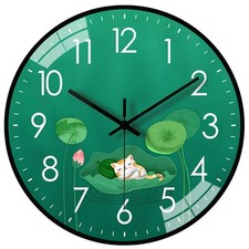 8 Inch Classic Round Wall Clock Luxurious Analog Wall Clock for Home Office