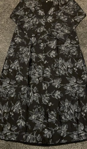 Brand new black printed abaya