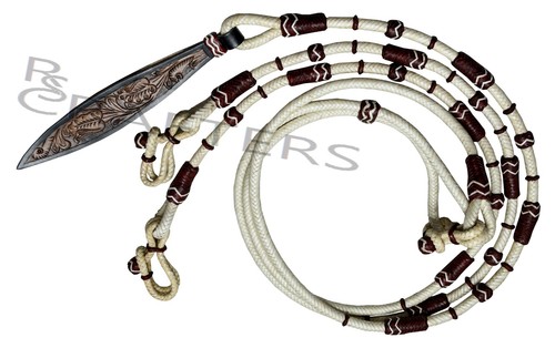 Natural rope brown knots raw - natural,