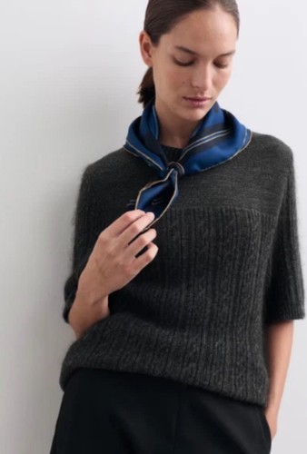 Jaeger wool rich knitted top - rich,