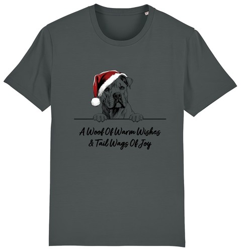 American bulldog christmas dog - bulldog,