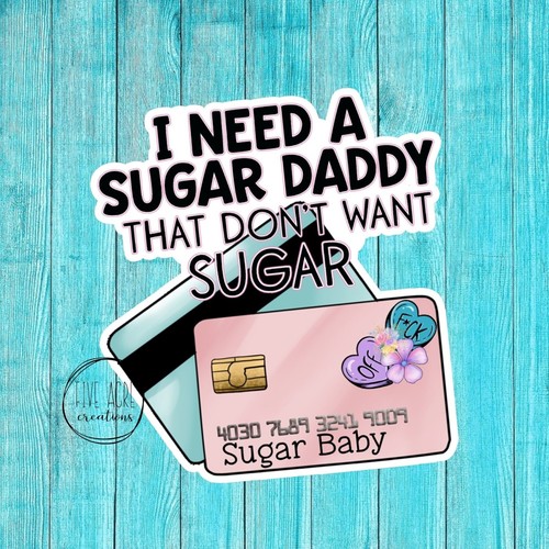 Funny sugar daddy sticker - sugar, |