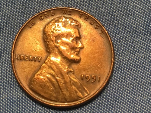 1951 usa cent coin - usa,