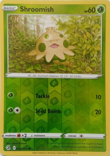 004 264 shroomish reverse holo - shroomish,