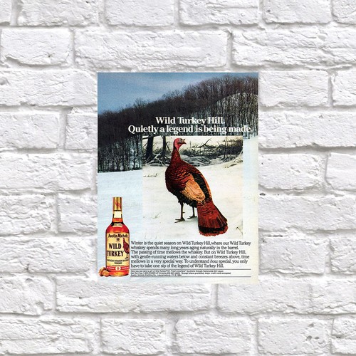 Wild turkey retro tin - turkey,,