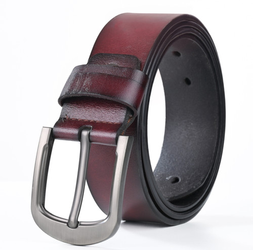 Genuine leather mens belt - genuine,