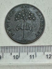 1791 Conder Token - Sixpence for DAVISON HAWKSLEY - Arnold, Nottingham (F356)