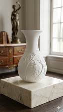 Modern matte white vase - matte, –